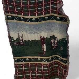 Vintage golf blanket
